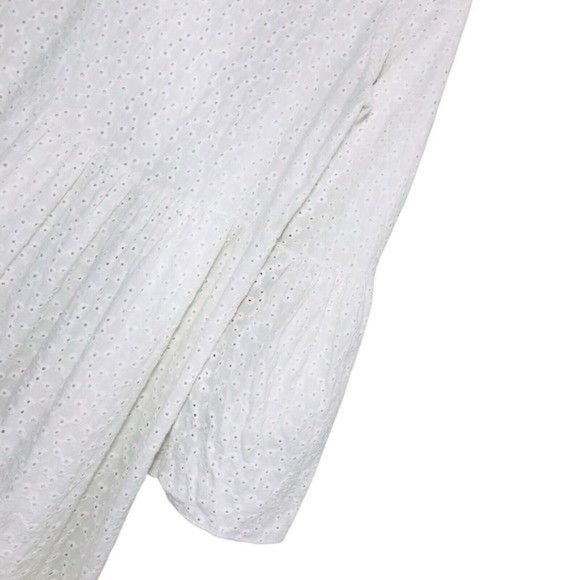 REFKA 100% Cotton Tiered Eyelet Maxi Dress Size Small - Picture 7 of 7
